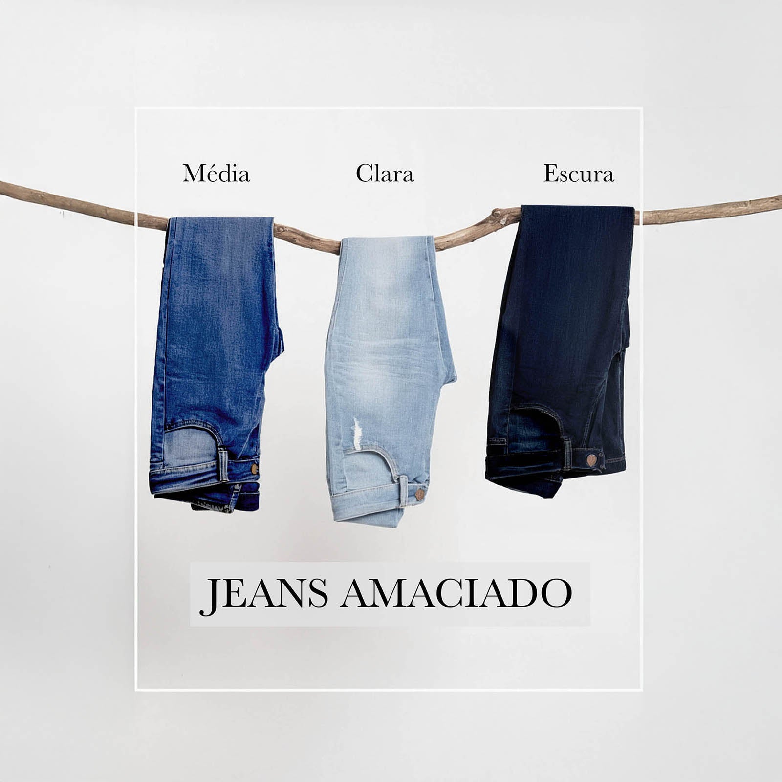 Calça Verona - Jeans Amaciado com Elastano - Clara