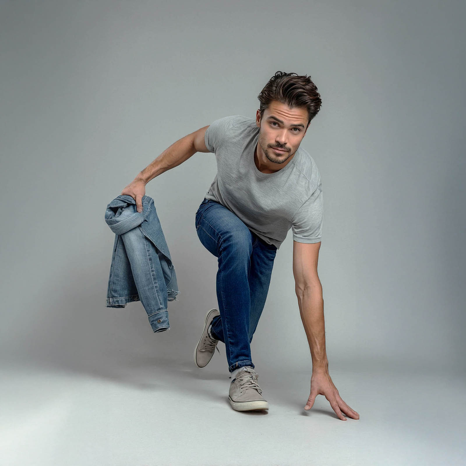 Calça Verona - Jeans Amaciado com Elastano - Jeans Médio